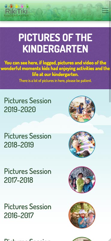 This solution offers modern tools for the secure and rapid publication of photos, videos and other media from a mobile phone and accessible only to parents and to the team of your kindergarten, nursery, workshop, drop-in center and other activities. related to early childhood.