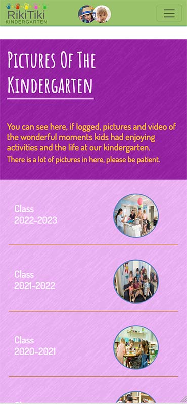 From their mobile the education team will publish instantly pictures of the activities and the children. The access is secured and restricted respecting privacy and child protection regulations.
